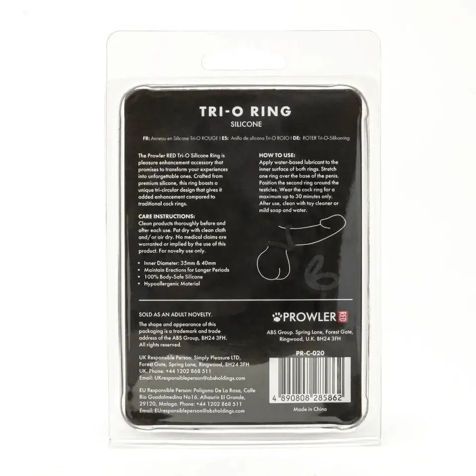 Prowler Red Tri o Silicone Ring