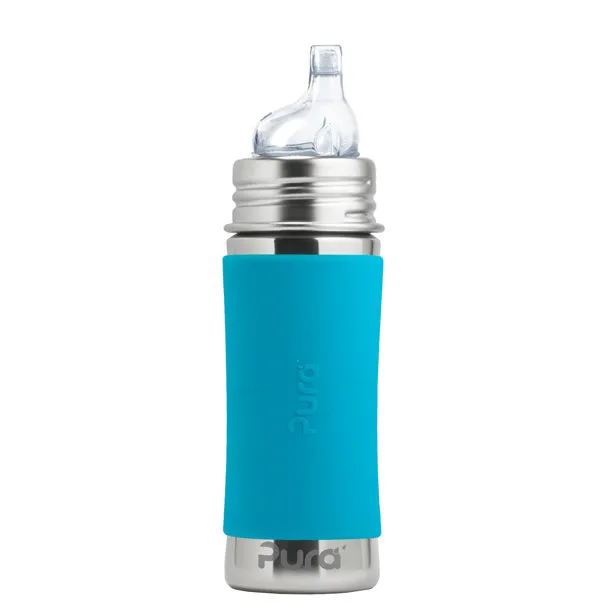 Pura 11oz Toddler Stainless Steel Bottle (Sippy /  Aqua Sleeves)