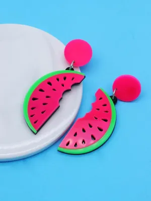 "WATERMELON" DROP EARRINGS