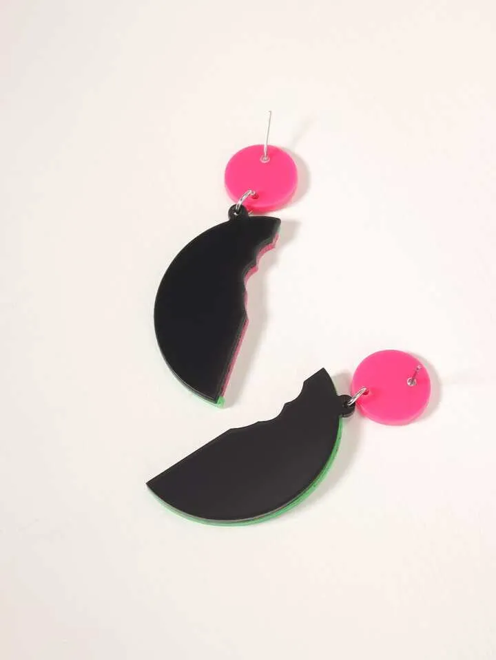 "WATERMELON" DROP EARRINGS
