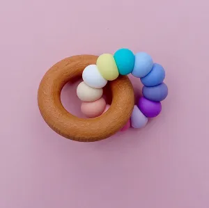 Rainbow Beechwood Teether