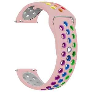 Rainbow Pink Active Silicone Band for Samsung Watch