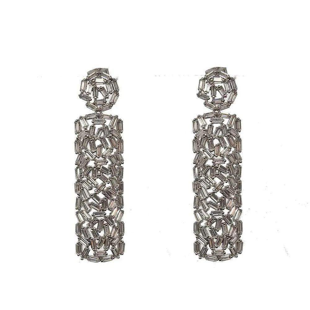 Rectangular Drop Earrings
