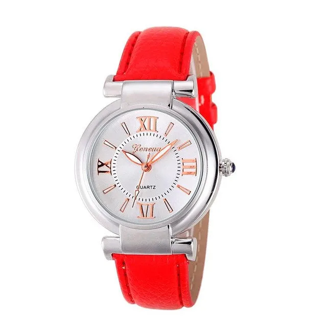 Relogio feminino 2017 Geneva Dress Watch