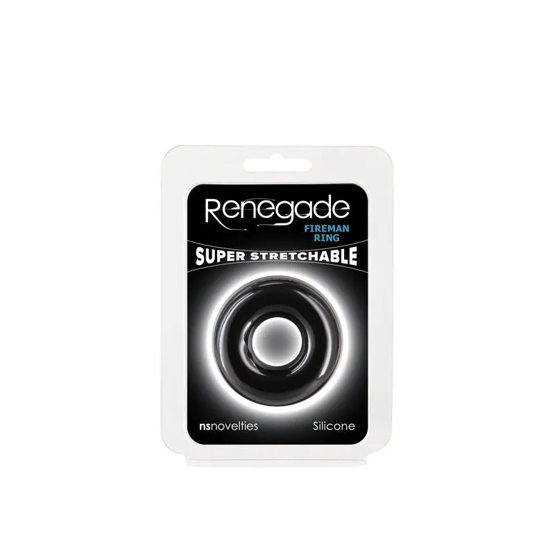 Renegade Fireman - Medium Cock Ring - Black