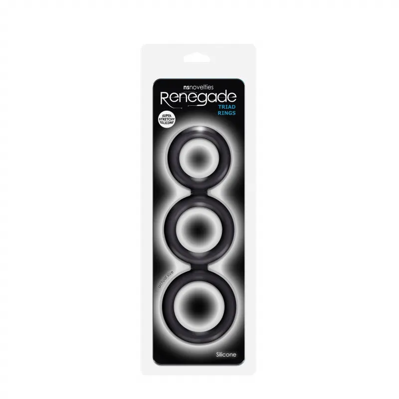 Renegade Triad Cock Ring - Black