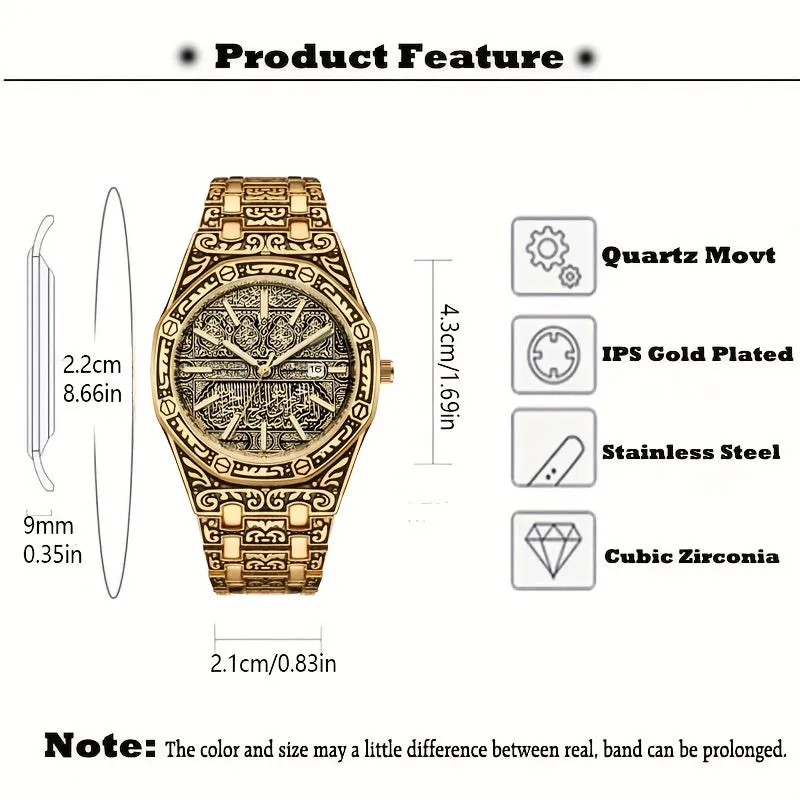Retro Polygonal Steel Business Watch