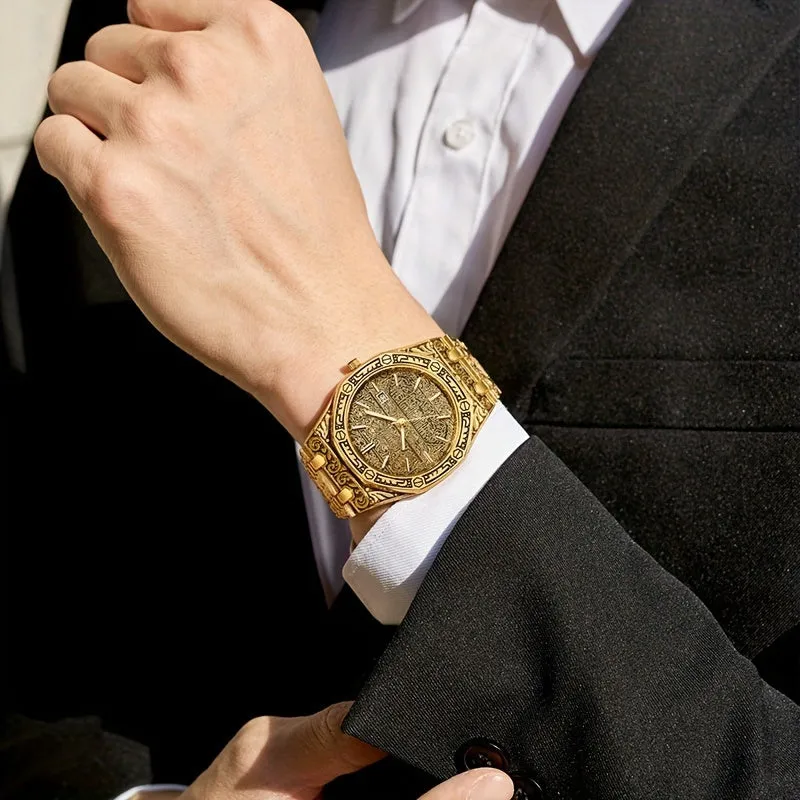 Retro Polygonal Steel Business Watch
