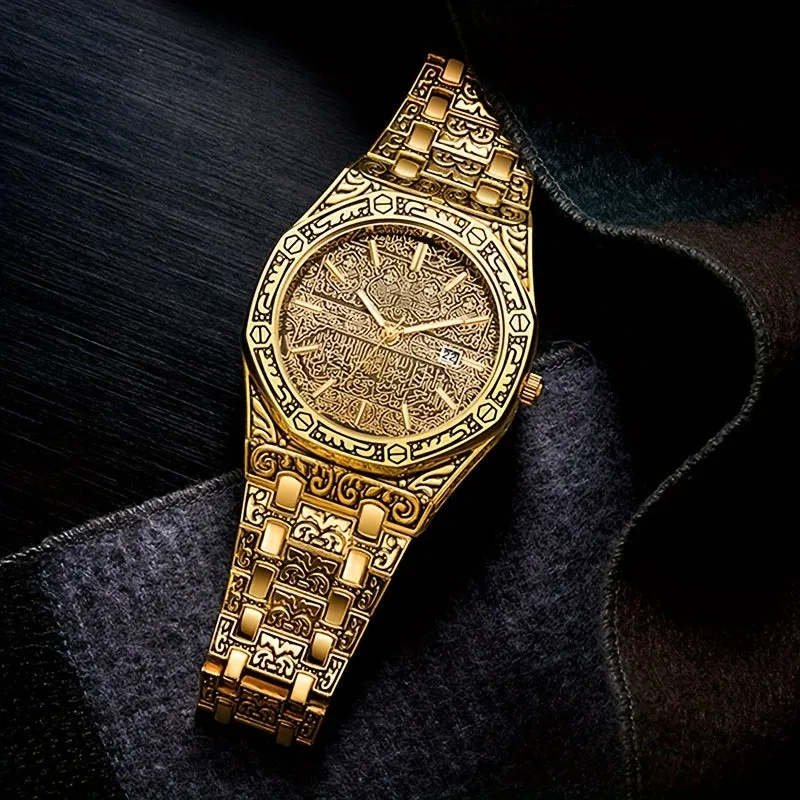 Retro Polygonal Steel Business Watch