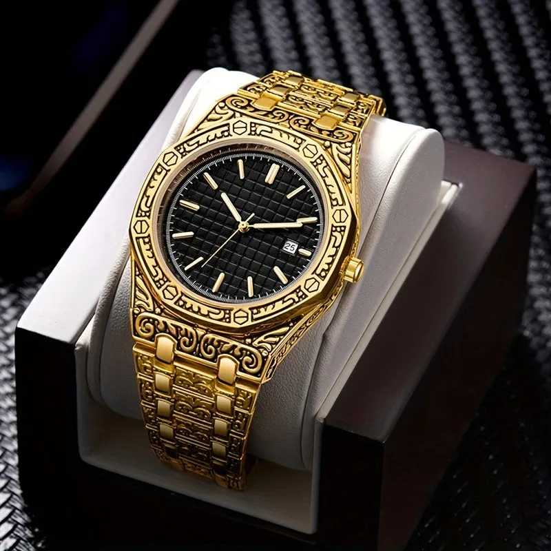 Retro Polygonal Steel Business Watch