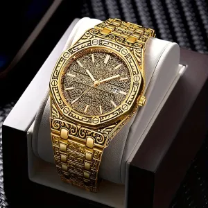 Retro Polygonal Steel Business Watch