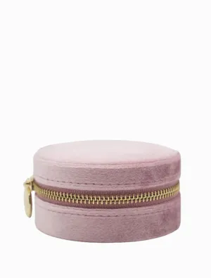 ROUND JEWELLERY TRAVEL CASE | PINK