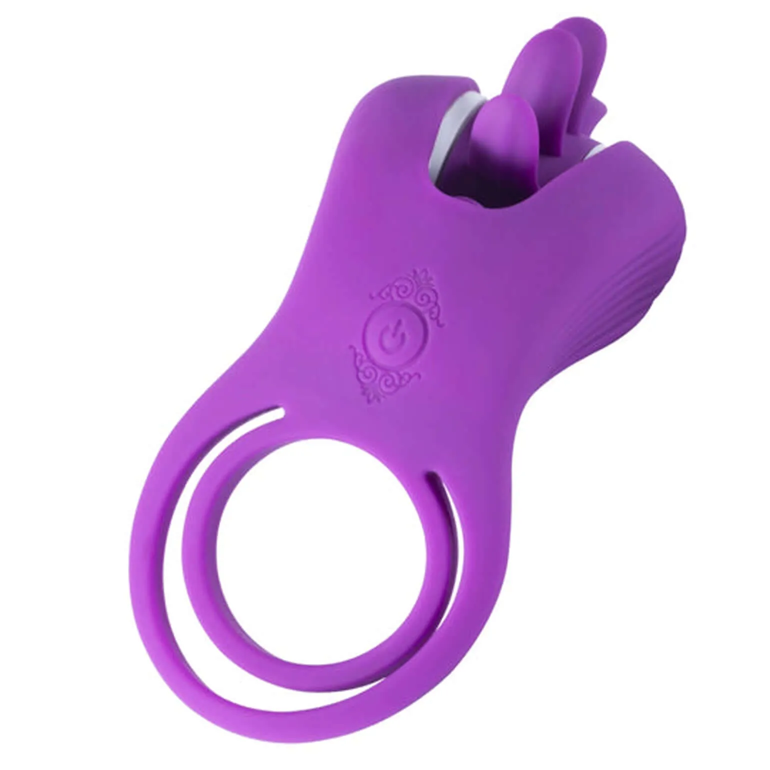 Roxy - Tongue Clit Licker and Cock Ring - Purple