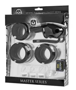 Sados Shadow Locking Silicone Male Chastity Device