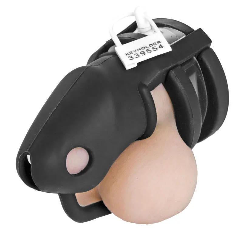 Sados Shadow Locking Silicone Male Chastity Device