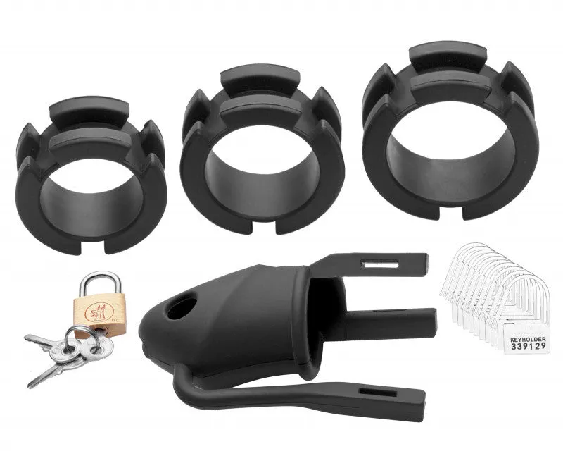 Sados Shadow Locking Silicone Male Chastity Device