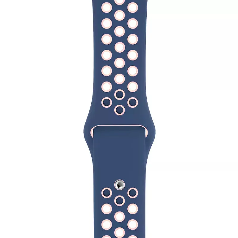 Sea Blue Bright Pink Sport Band Active for Apple Watch