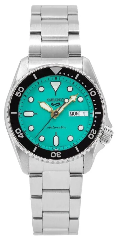 Seiko 5 Sports SRPK33 10 ATM Water Resistant 38.0mm Vibrant Green Dial Automatic Men's Watch