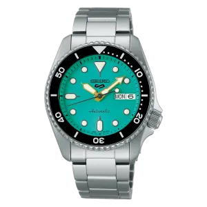 Seiko 5 Sports SRPK33 10 ATM Water Resistant 38.0mm Vibrant Green Dial Automatic Men's Watch