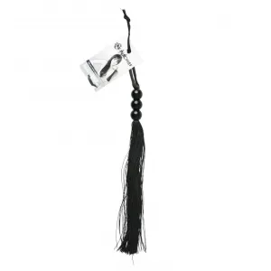 Sex and Mischief Rubber Whip Medium 14-Inch - Black