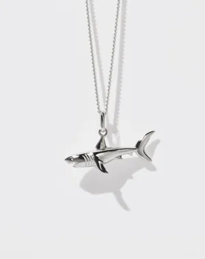 Shark Charm Necklace | Sterling Silver