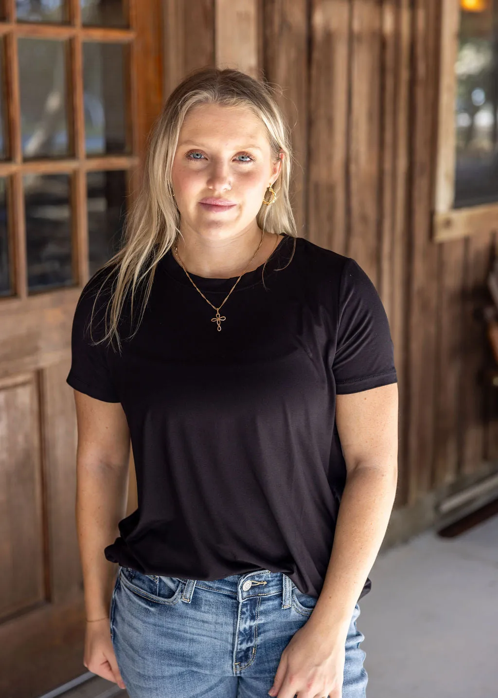 Short Sleeve Viscose Modal Athletic Top