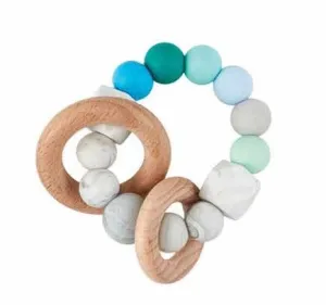 Silicone & Wood Teether (6 Colors)