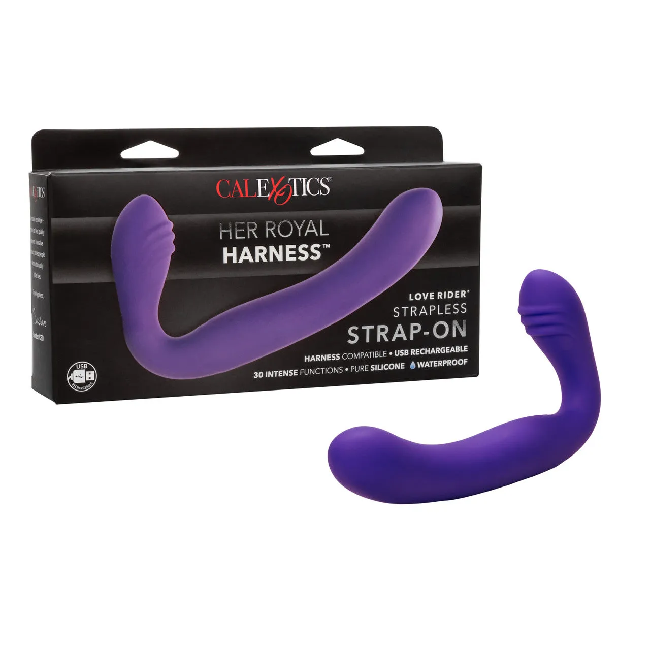 Silicone Love Rider Strapless Strap-On (Rechargeable)