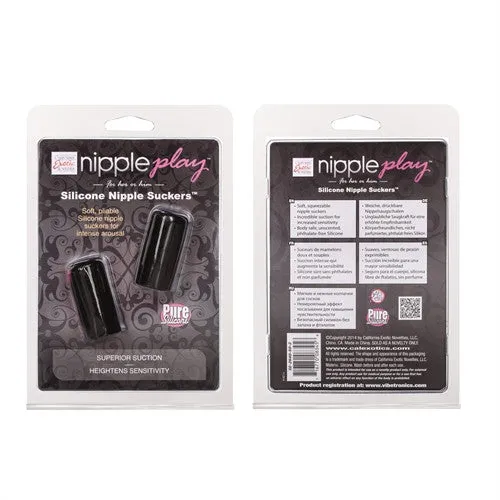 Silicone Nipple Suckers - Black
