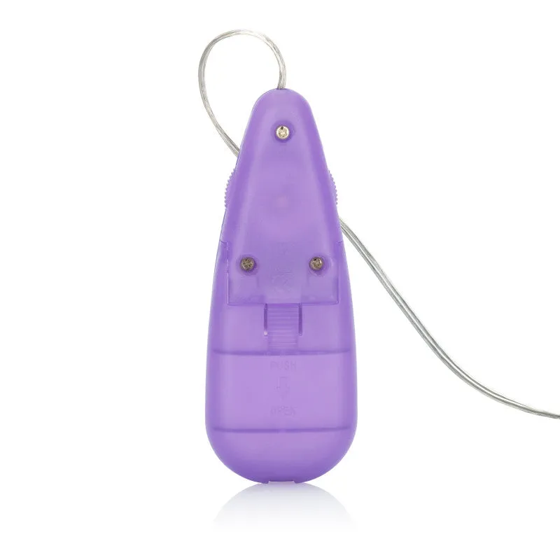 Silicone Slims Vibrating Nubby Bullet Purple