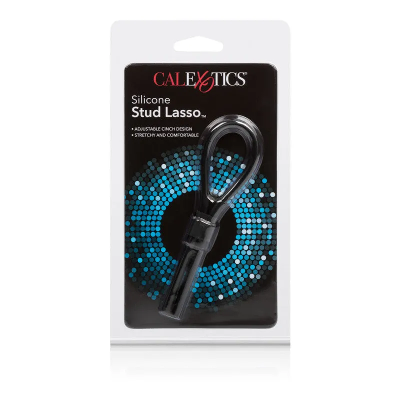 Silicone Stud Lasso Ring Black