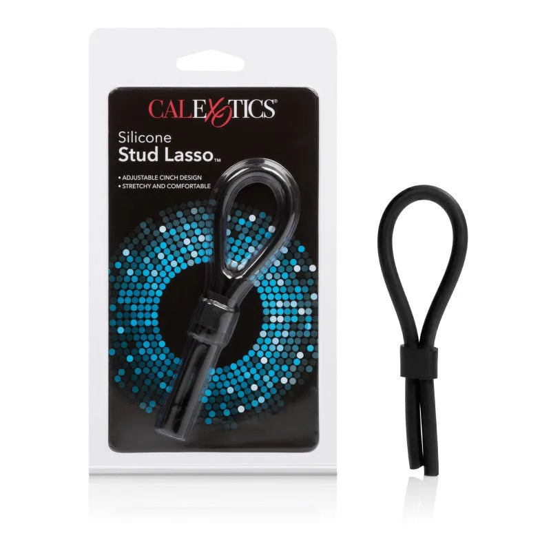 Silicone Stud Lasso Ring Black