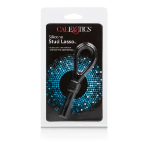 Silicone Stud Lasso Ring Black