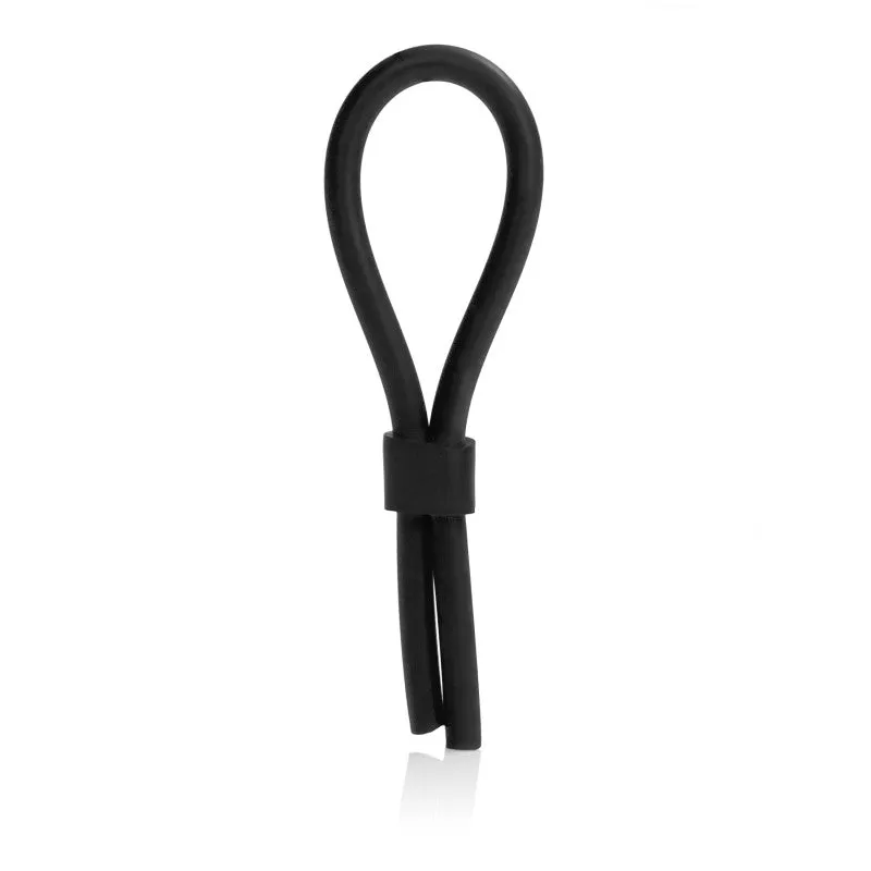Silicone Stud Lasso Ring Black