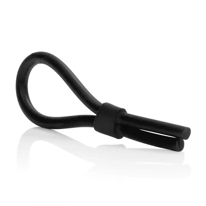Silicone Stud Lasso Ring Black