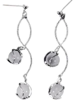 Silver Drop Earrings