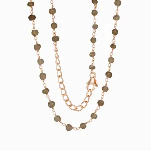 Smokey Quartz Beaded Necklace