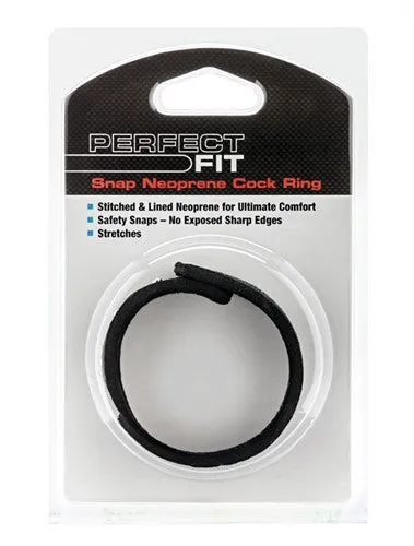 Snap Neoprene  Ring - Black