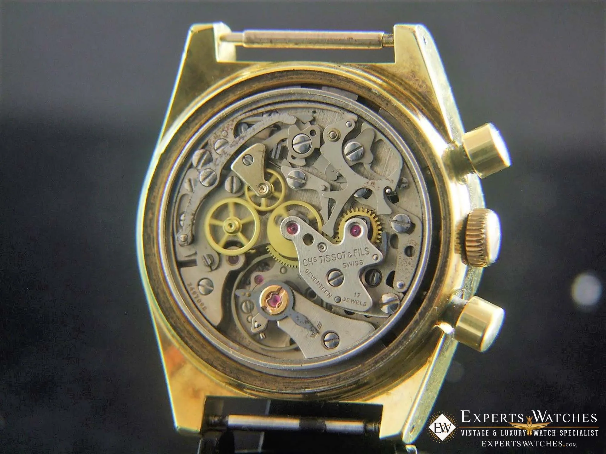 Sold Serviced Vintage TISSOT PR 516 Chronograph Lemania 873 Gold Plated 861 CH27