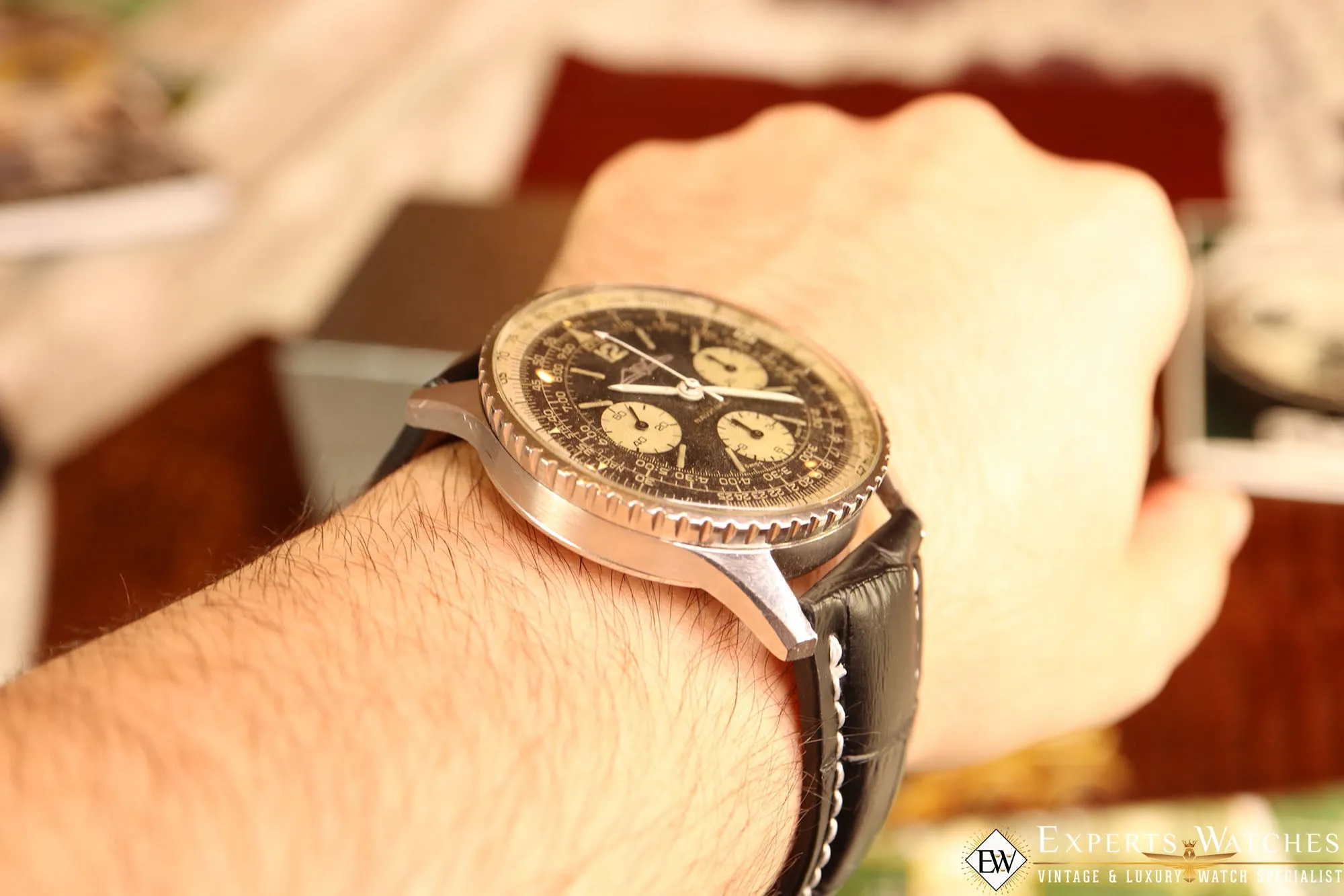 Sold!!! Vintage Serviced 1967 Breitling 806  Navitimer Watch AOPA Panda Dial Pilot CPO