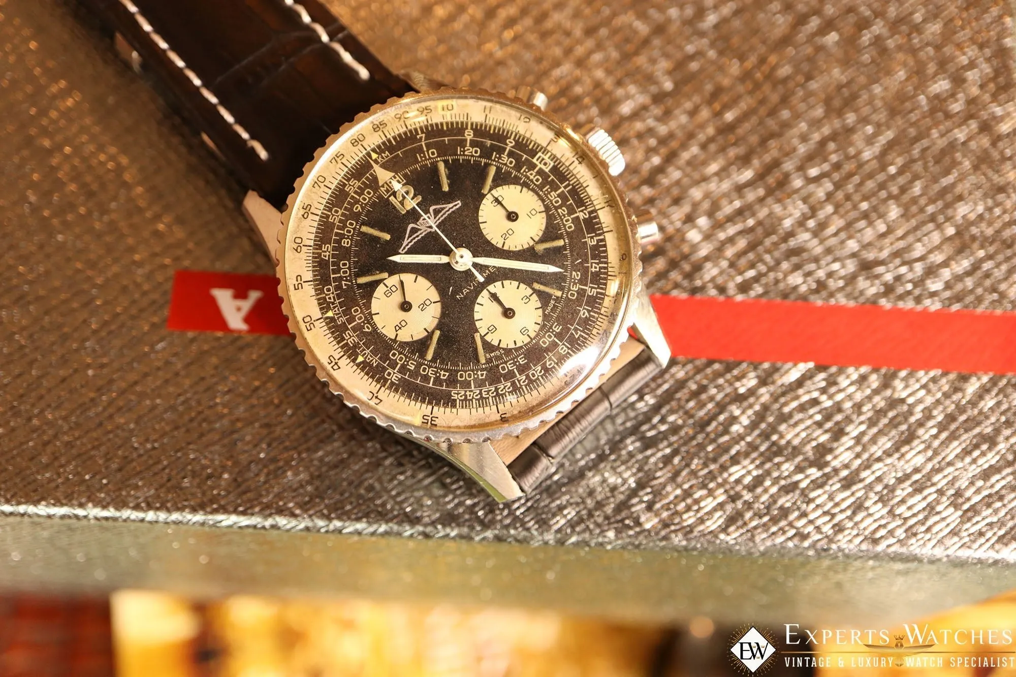 Sold!!! Vintage Serviced 1967 Breitling 806  Navitimer Watch AOPA Panda Dial Pilot CPO