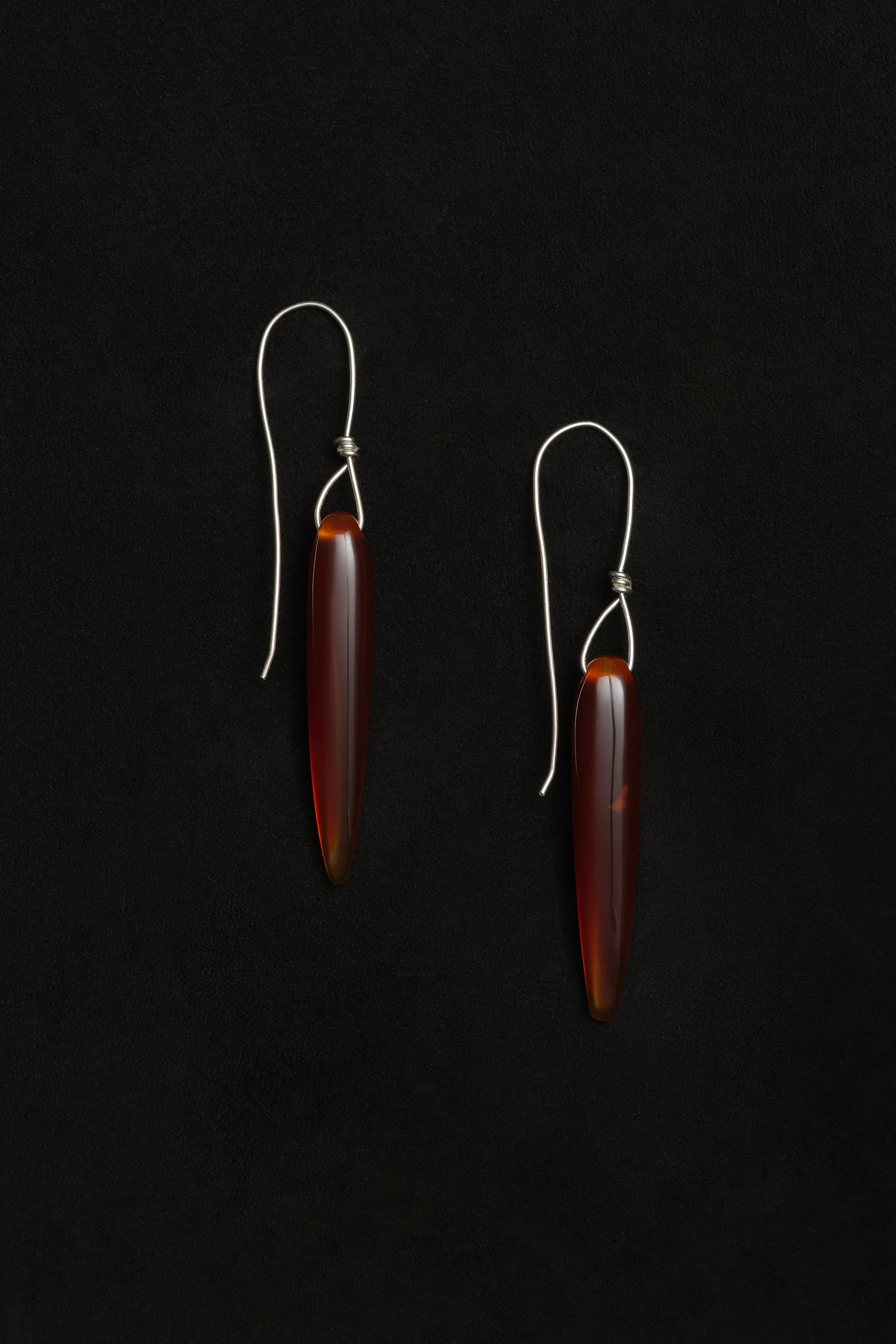 Spear Earrings in Carnelian