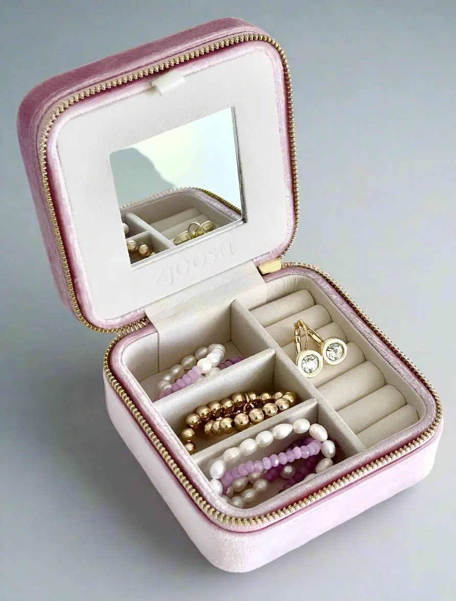 Square Jewellery Case by Zjoosh - pink
