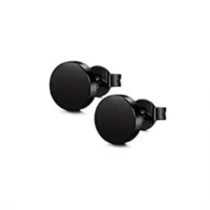 Stainless Steel Dumbbell Stud Earrings for Men