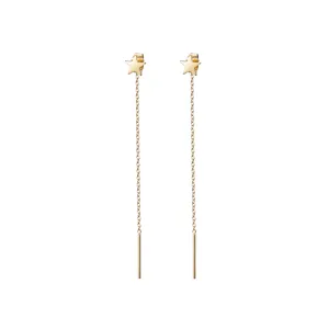 Star Front/Back Drop Earrings