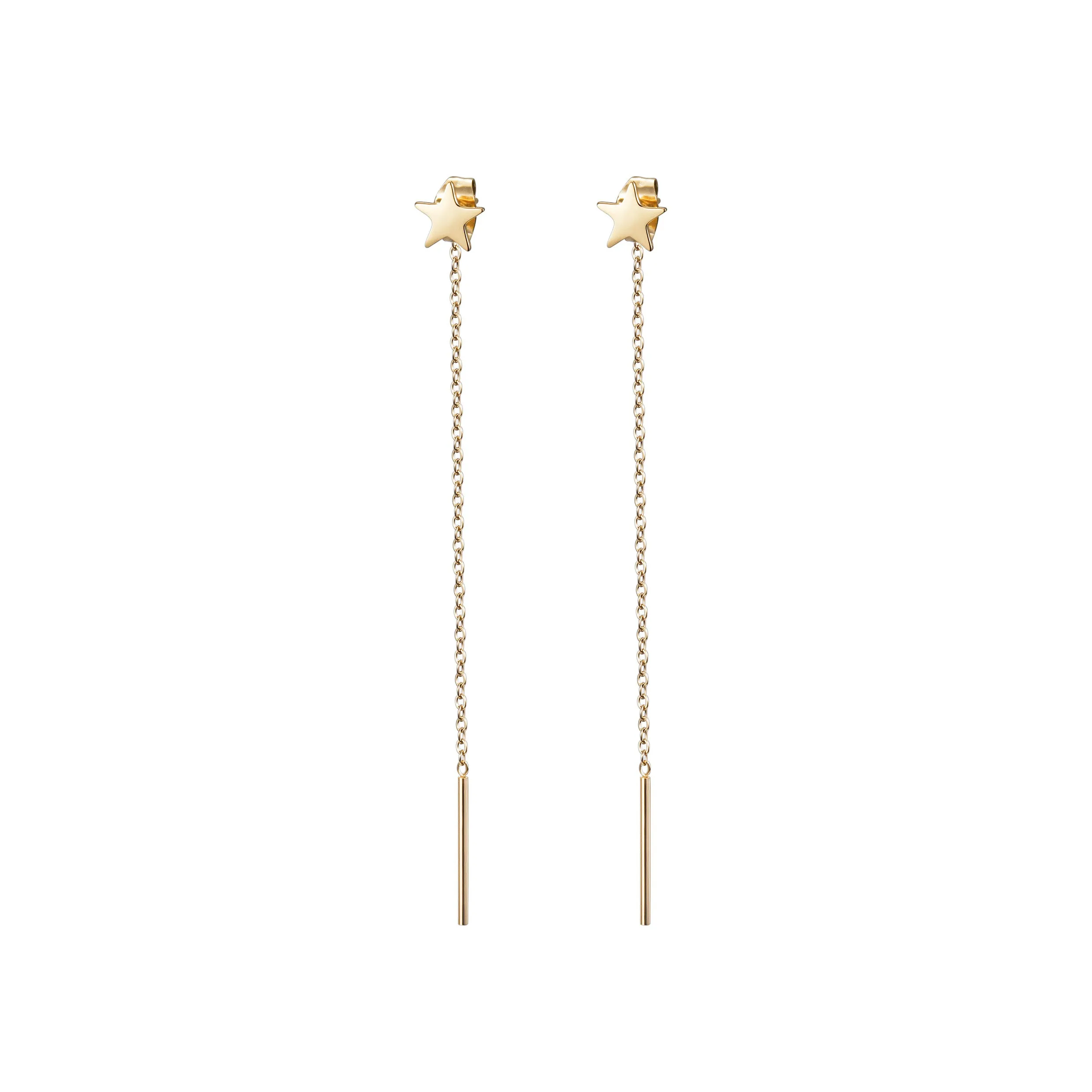 Star Front/Back Drop Earrings