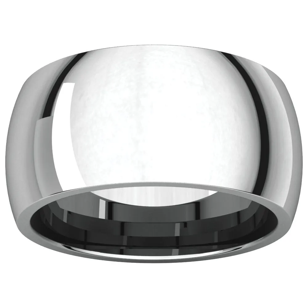 Sterling Silver 10mm Comfort Fit Band, Size 9.5