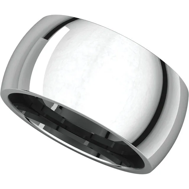Sterling Silver 10mm Comfort Fit Band, Size 9.5
