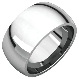 Sterling Silver 10mm Comfort Fit Band, Size 9.5