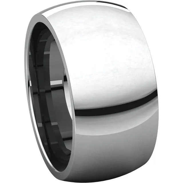 Sterling Silver 12mm Comfort Fit Band, Size 5
